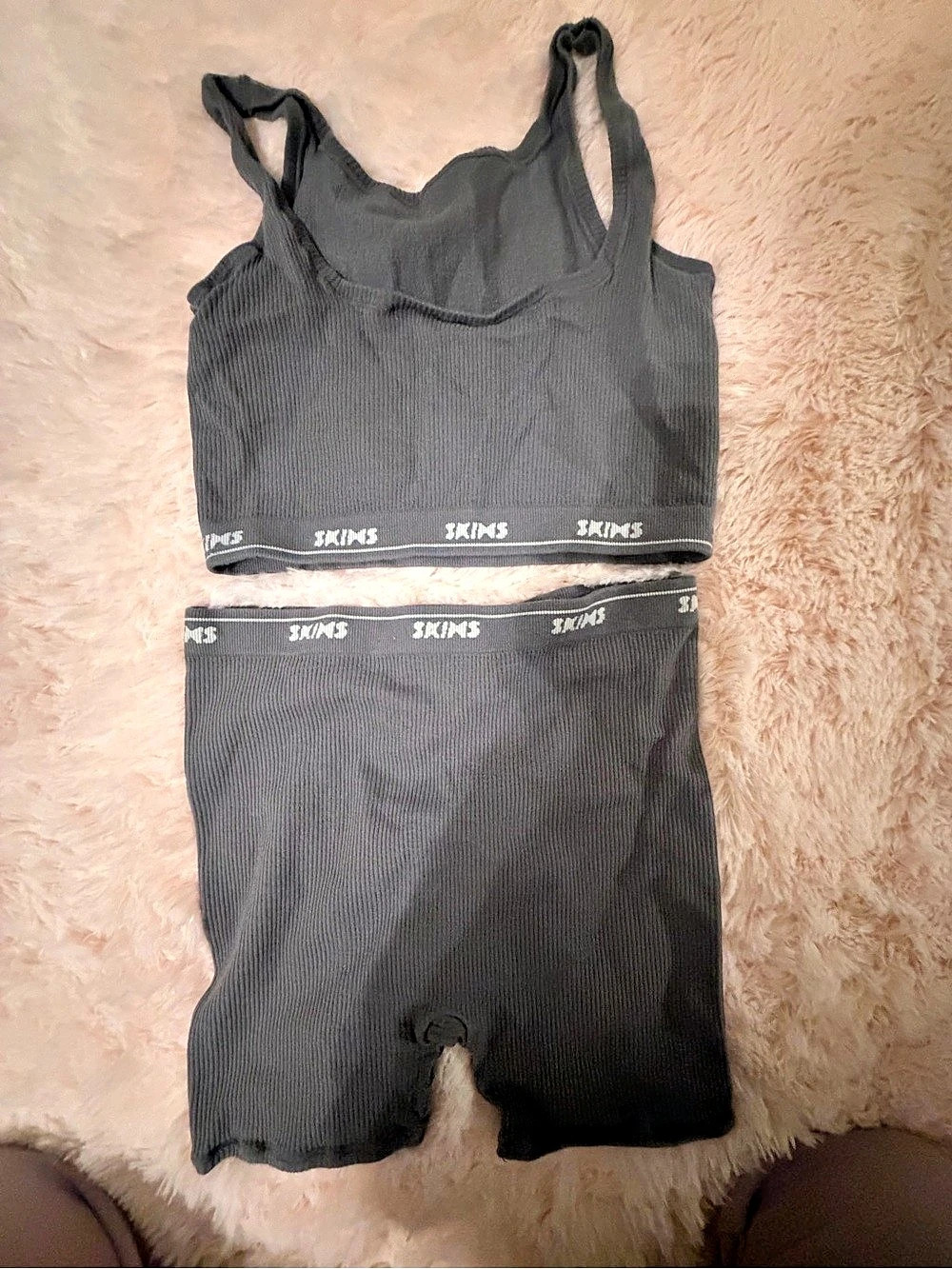 ⭐️Skims Cotton Rib Tank and Boxer Set Shapewear